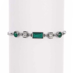 DKNY Baguette Stone Pave Accent Sliding Bracelet